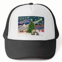Xmas Magic - Two Siazmese cats (Seal + Choc) Trucker Hats