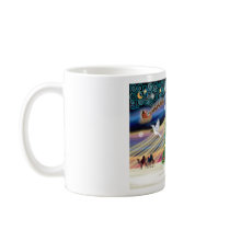 Xmas Magic - Two Siazmese cats (Seal + Choc) Coffee Mug