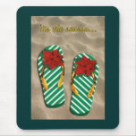 Xmas Party Flip Flops Mouse Pads