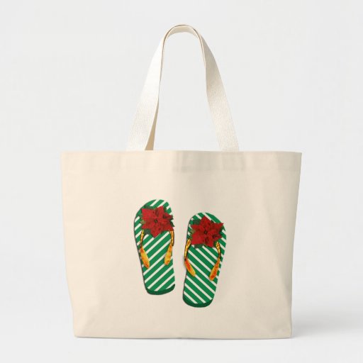 Xmas Party Flip Flops Tote Bags
