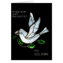 xmas peace dove card