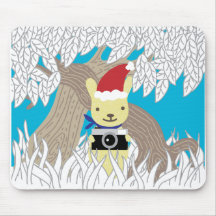 XMAS Photo Bunny Mousepad