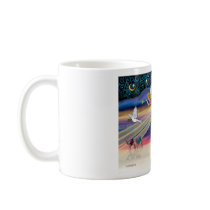Xmas Star - Brown and Orange Tabby cats (two) Coffee Mug