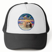Xmas Star (R)  -Three cats (AmSH) Trucker Hats