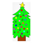 xmas tree customized rack card