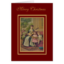 Xmas Vintage Card Merry Christmas Song