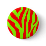 Xmas Zebra Red & Green Buttons
