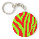 Xmas Zebra Red & Green Keychains