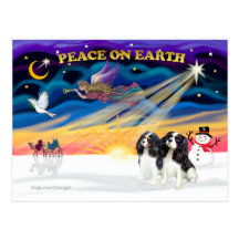 XmasSunrise-2 Tri Cavaliers Post Card
