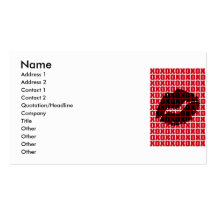 XO<3 BUSINESS CARD TEMPLATES