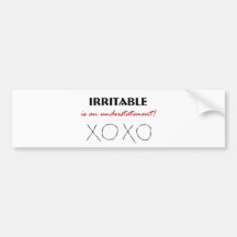 XOXO irritable Adhésif Pour Voiture