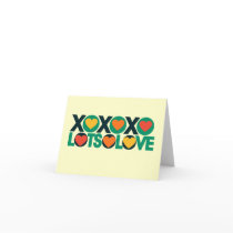 XOXO Lots of Love Greeting Card