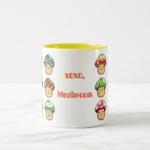 xoxo mushroom mug