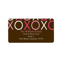XOXO Valentine's Day Custom Address Labels