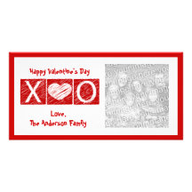 XOXO Valentine's Day Photo Cards