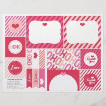 XOXO Valentine's Day Sweet Party Decoration Set 01 Custom Flyer