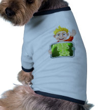 Xray Man Waving Dog T Shirt