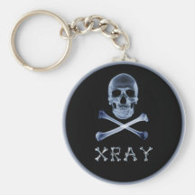 XRAY PIRATE Flag RADIOLOGY JOLLY ROGER Keychains