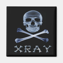 XRAY PIRATE Flag RADIOLOGY JOLLY ROGER Magnets