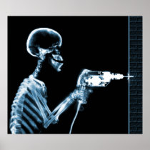 XRAY SKELETON DRILL BLACK BLUE