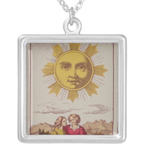 XVIIII Le Soleil, French tarot card of the Sun Jewelry
