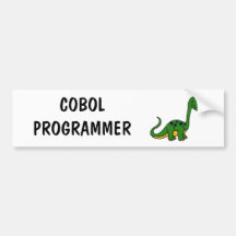 XX- Adorable Cute Dinosaur Cartoon Bumper Sticker
