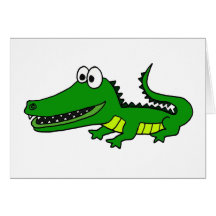 XX alligator génial drôle Cartes