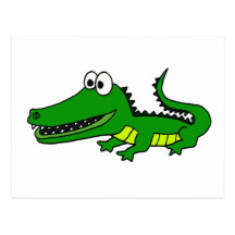 XX alligator génial drôle Cartes Postales
