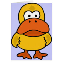 XX- Angry Duck Cartoon Card