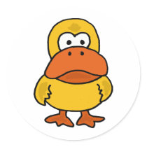 XX- Angry Duck Cartoon Sticker