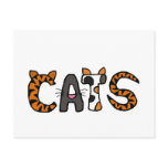 XX- Artistic CATS Design Postcard
