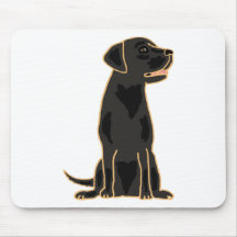 XX- Awesome Black Labrador Retriever Design Mousepad