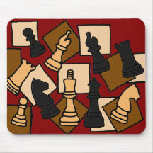 XX- Awesome Chess Game Pieces Art Mousepads