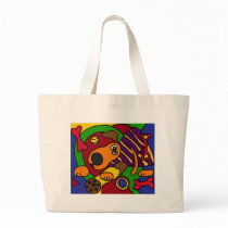 XX- Awesome Dog Cubist Art Bag