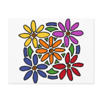 XX- Awesome Floral Art Postcard