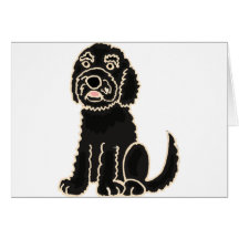 XX- Awesome Labradoodle Puppy Dog Greeting Cards