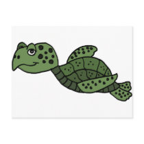 XX- Awesome Sea Turtle Post Card