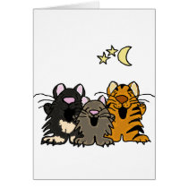 XX- Awesome Singing Cats Greeting Card