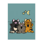 XX- Awesome Singing Cats Post Cards
