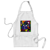 XX- Bunny Rabbit Cubist Art Aprons