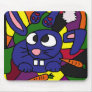 XX- Bunny Rabbit Cubist Art Mousepad