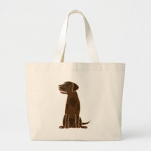 XX- Chocolate Labrador Retriever Puppy Dog Canvas Bag