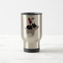 XX coq sur une bande dessinée de porc gonflée par  Tasse À Café