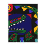 XX- Cubist Art Alligator Post Cards