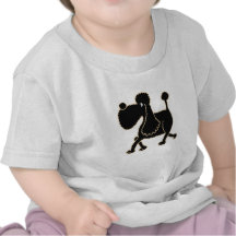 XX- Cute Black Poodle Design Shirt