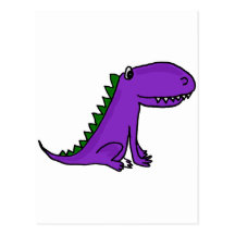 XX- Cute Purple Dragon Postcards