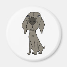 XX- Cute Weimaraner Design Magnets