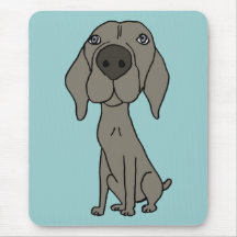 XX- Cute Weimaraner Design Mouse Pads