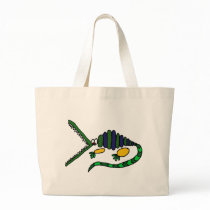 XX- Funky Crocodile Art Canvas Bag