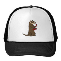 XX- Funky Ferret Playing the Saxophone Trucker Hats